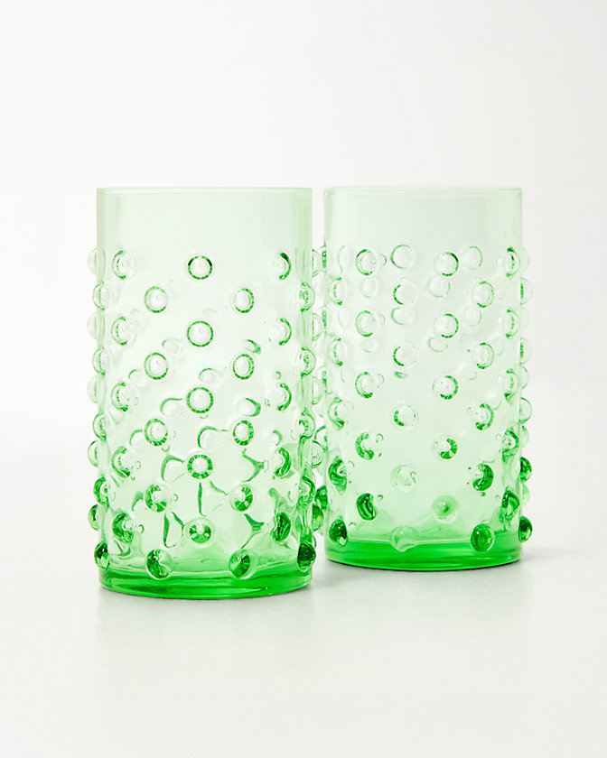 Highball Hobnail Glasses - Lilly Pulitzer Sale​