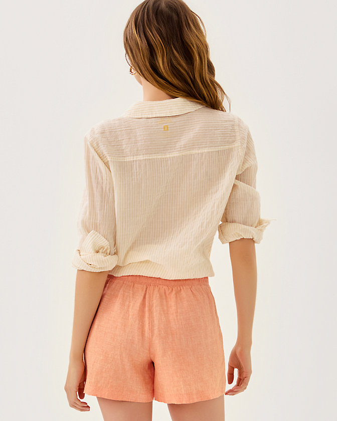 4" Captina Linen High Rise Short - Lilly Pulitzer Sale​