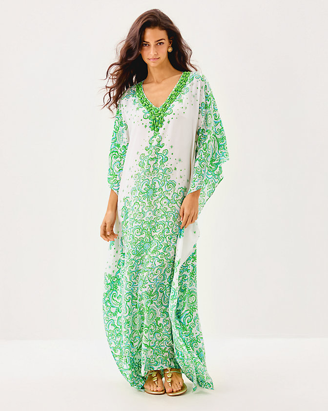 Marilla Silk Maxi Caftan - Lilly Pulitzer Sale​