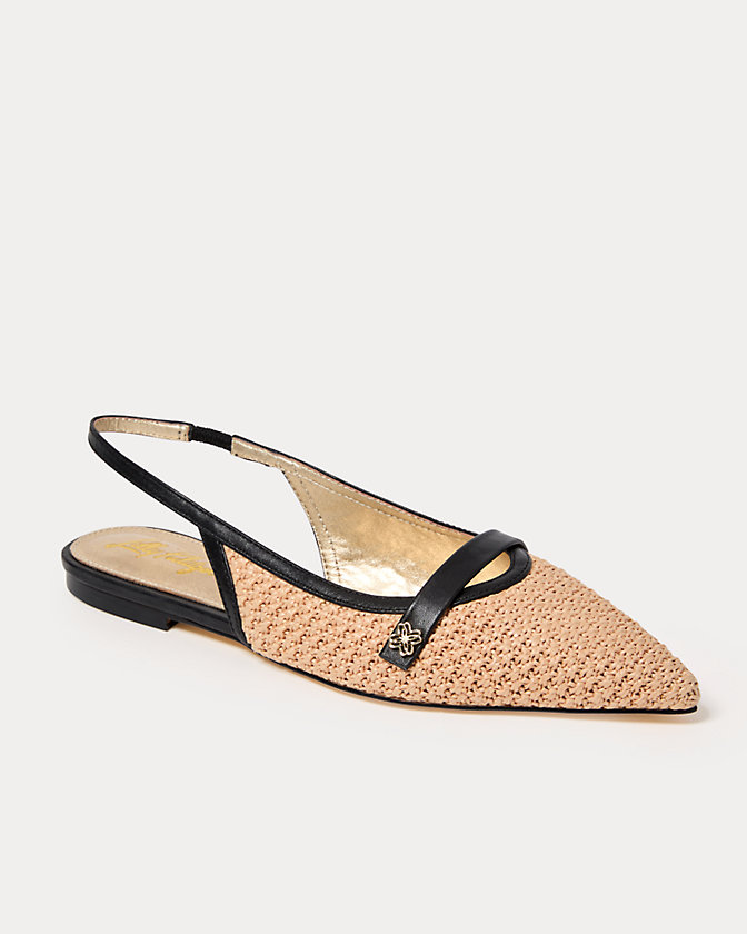 Malia Raffia Slingback Shoe - Lilly Pulitzer Sale​