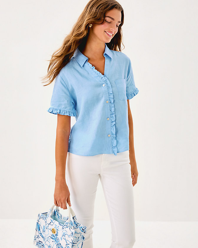 Carden Ruffle Top - Lilly Pulitzer Sale​