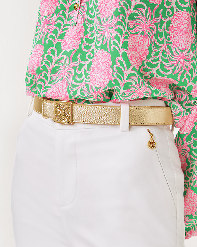 Skinny Leather Logo Belt - Lilly Pulitzer Sale​