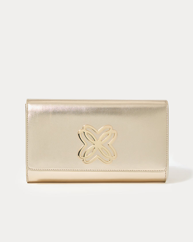 Brit Leather Logo Clutch - Lilly Pulitzer Sale​