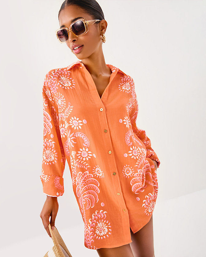 Kwitney Long Sleeve Cotton Cover-Up - Lilly Pulitzer Sale​