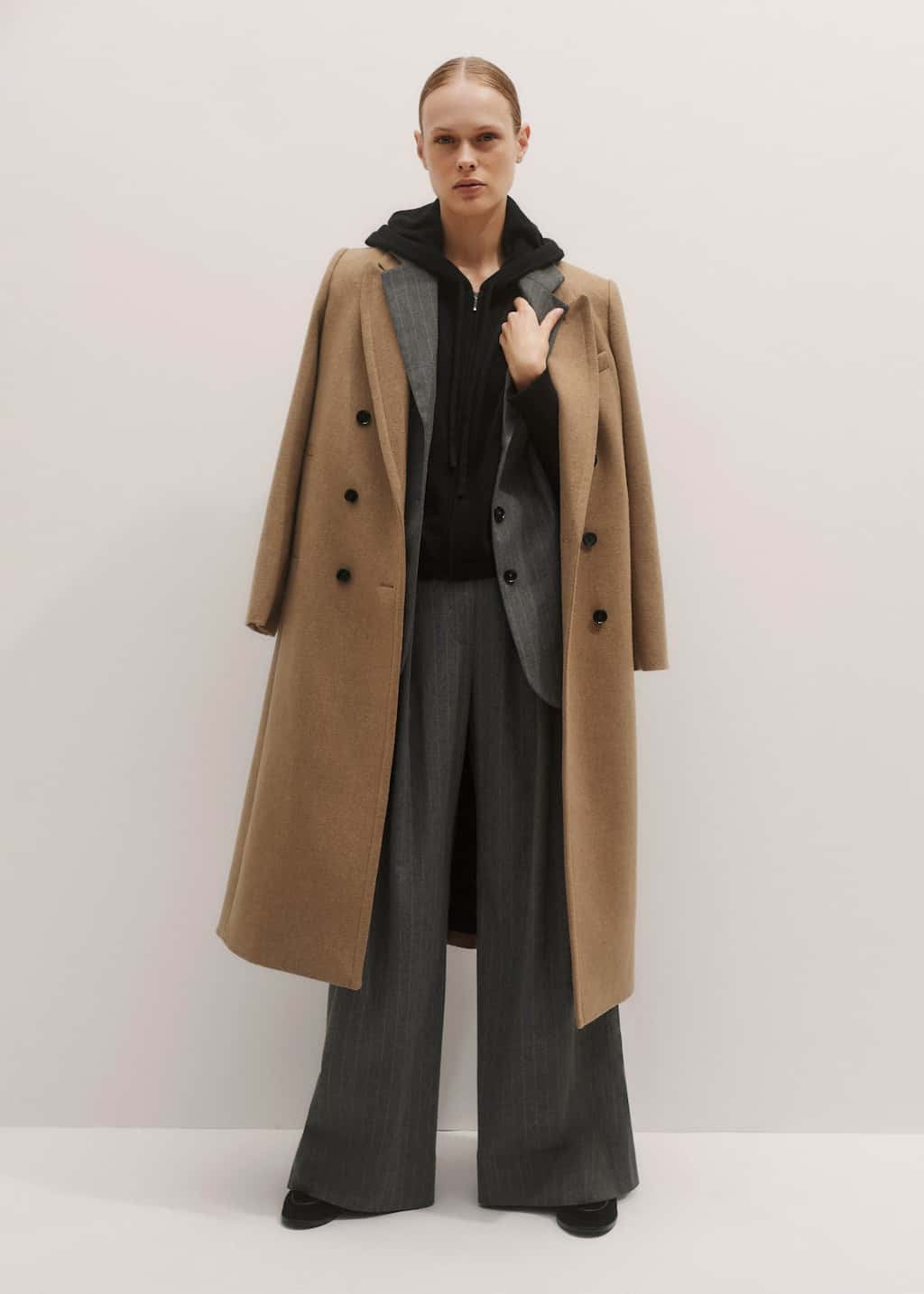 ME+EM Cashmere Relaxed Fit Box Zip Hoody