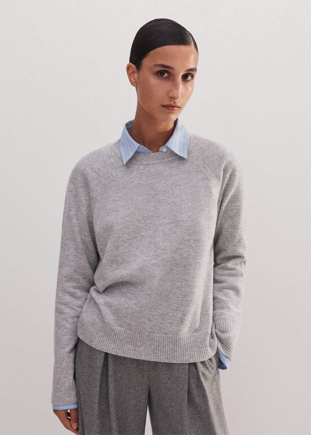 ME+EM Lightweight Cashmere Raglan Sweater