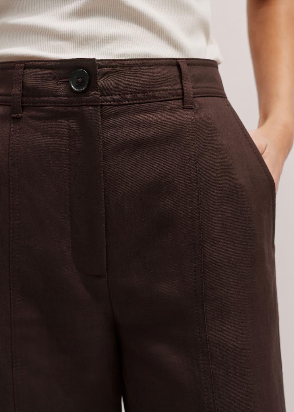 ME+EM Straight Crop Pant