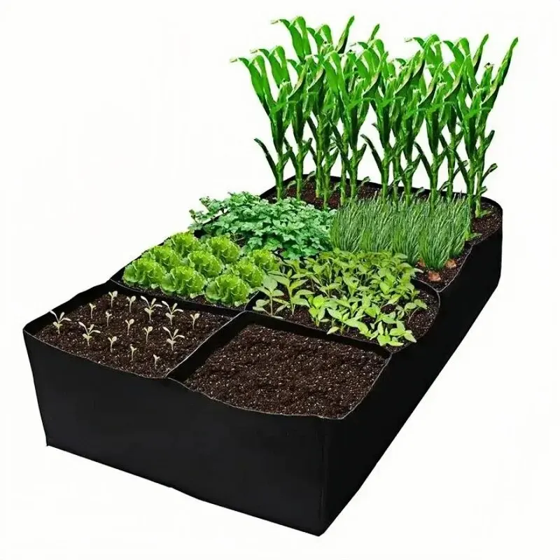 Garden Divided Raised Growing Bed Container Planter Pot Box