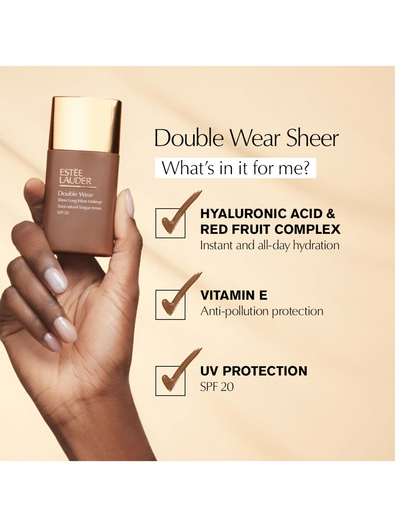 Double Wear Sheer Long-Wear Makeup SPF 20 30ml