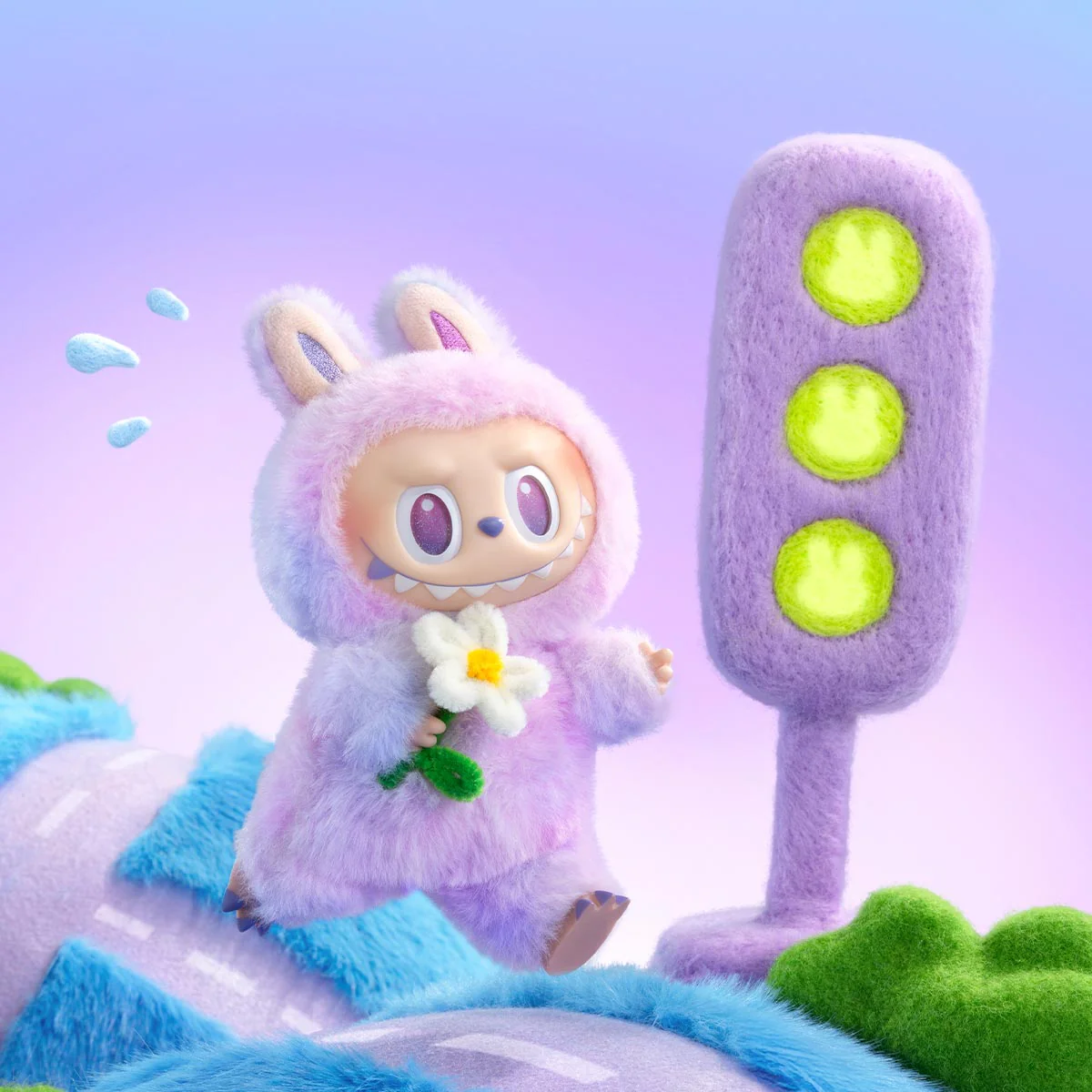 POP MART THE MONSTERS Labubu v3 Big into Energy Series-Vinyl Plush Pendant 1 Blind Box