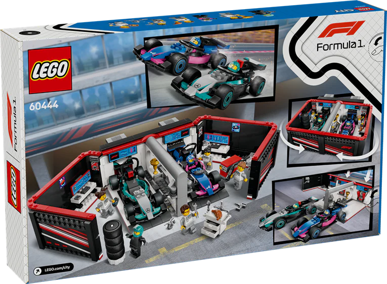 LEGO 60444 City F1 Garage & Mercedes-AMG & Alpine Cars