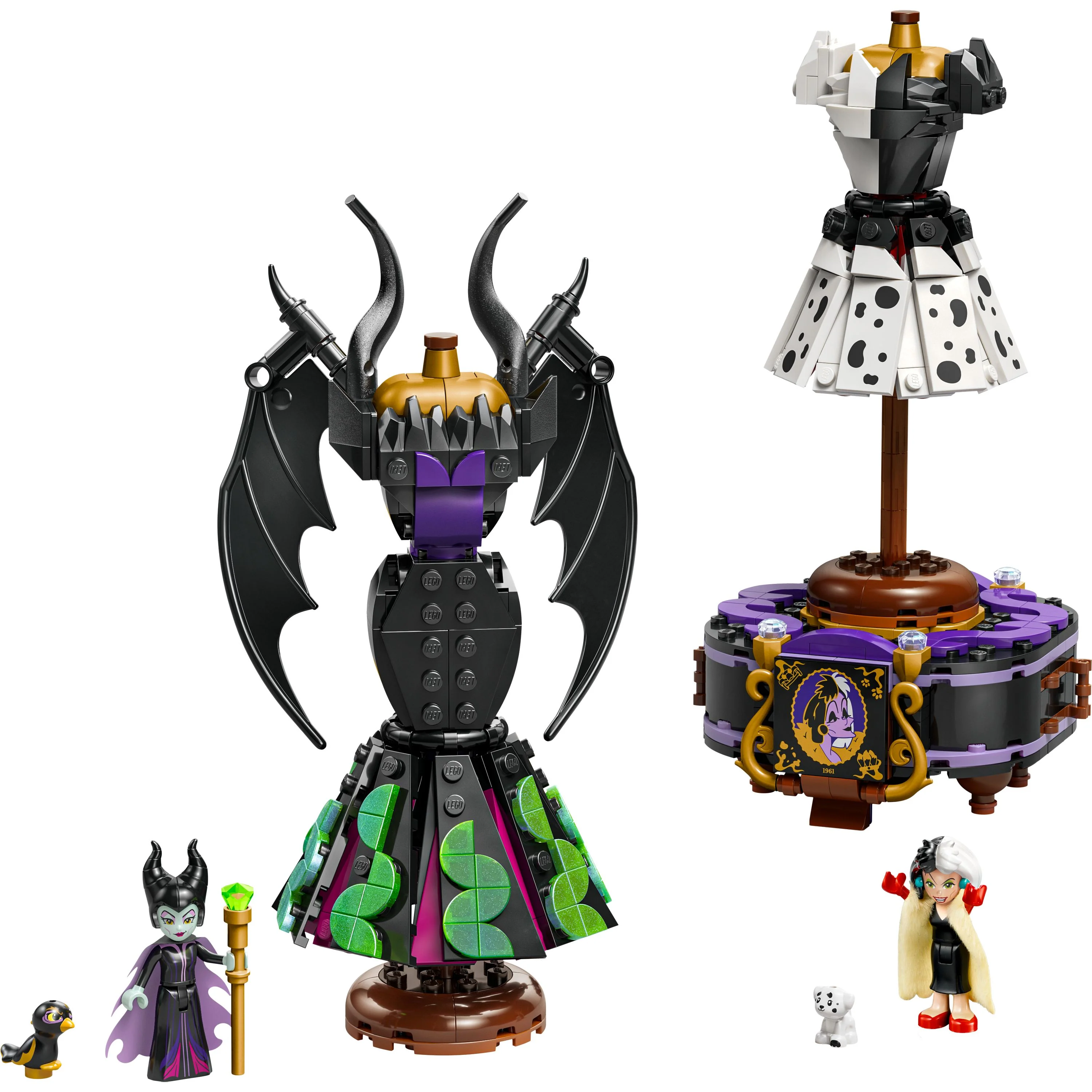LEGO 43262 Disney Villains Maleficent's and Cruella De Vil's Dresses