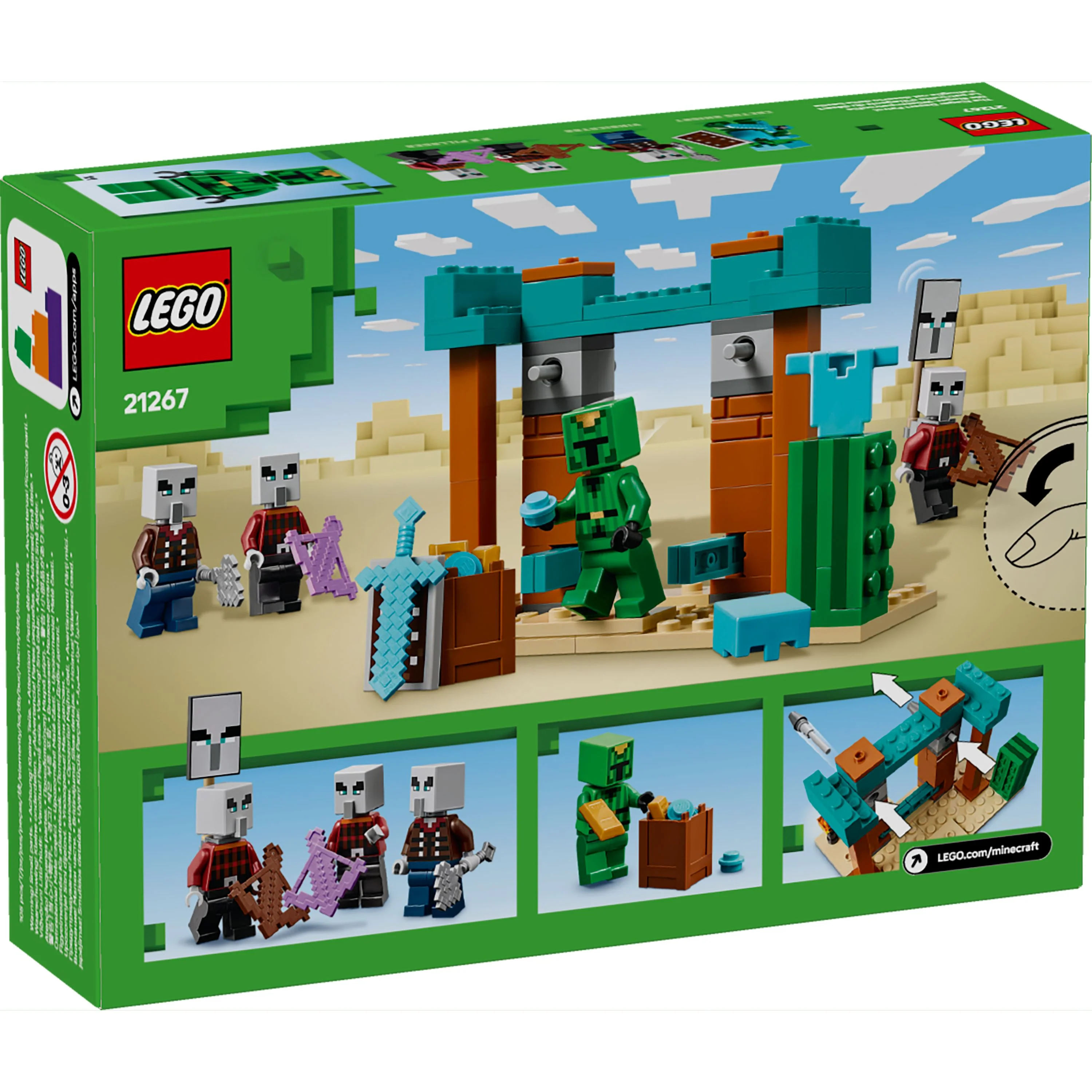 LEGO 21267 Minecraft The Illager Desert Patrol