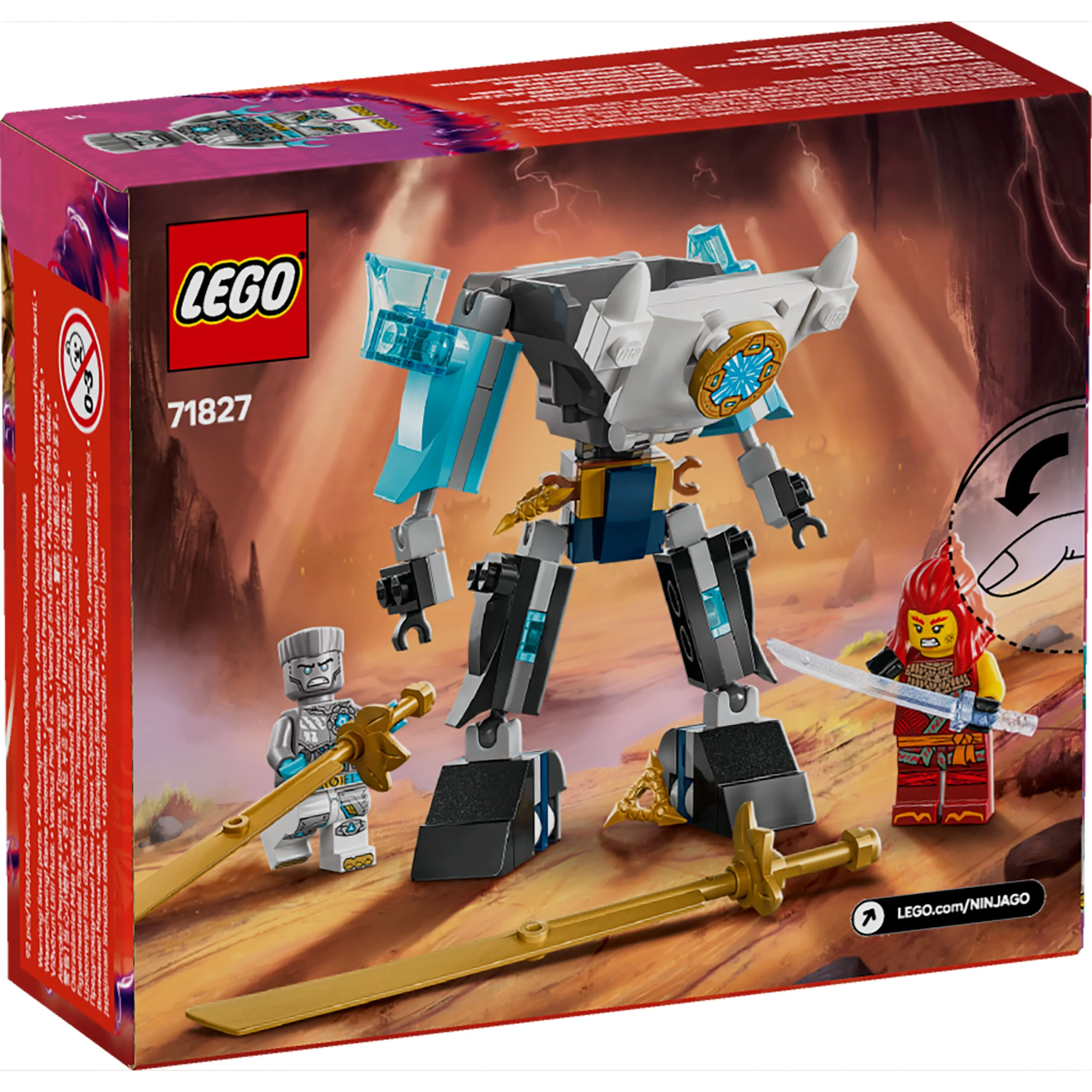 LEGO 71827 NINJAGO Zane's Battle Suit Mech