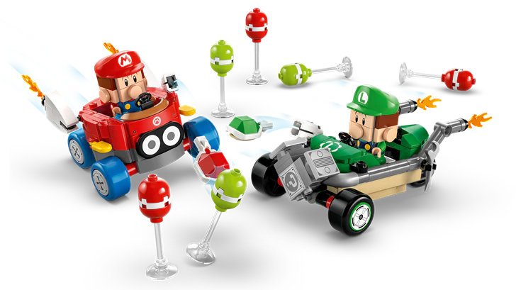 LEGO 72034 Super Mario Mario Kart – Baby Mario vs. Baby Luigi