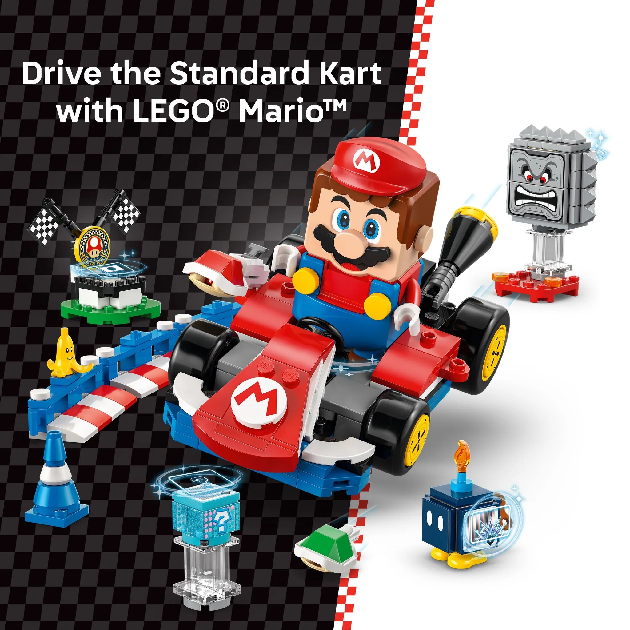 LEGO 72043 Super Mario: Mario Kart – Interactive LEGO Mario & Standard Kart