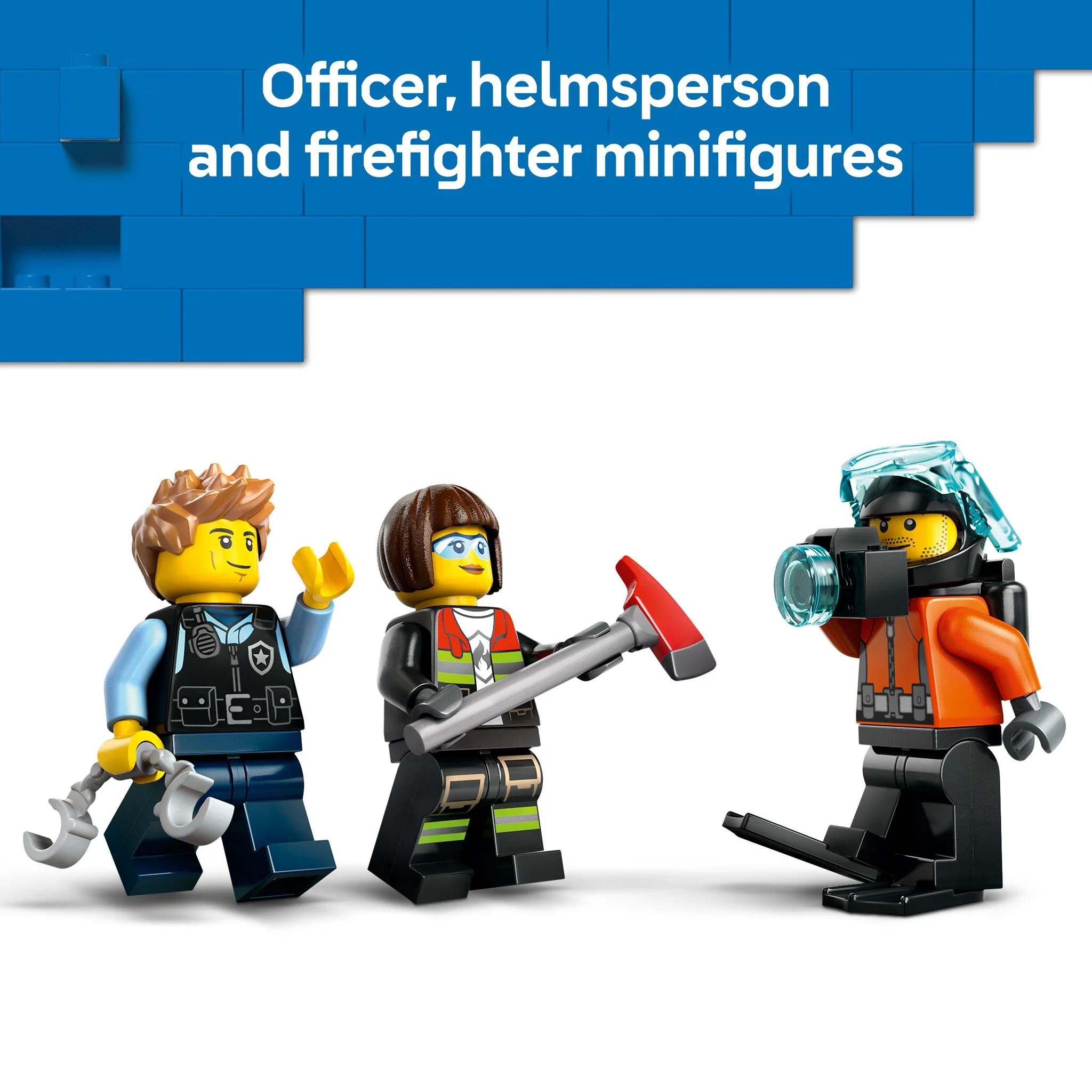 LEGO 60462 City Helicopter, Fire Truck & Submarine Remix