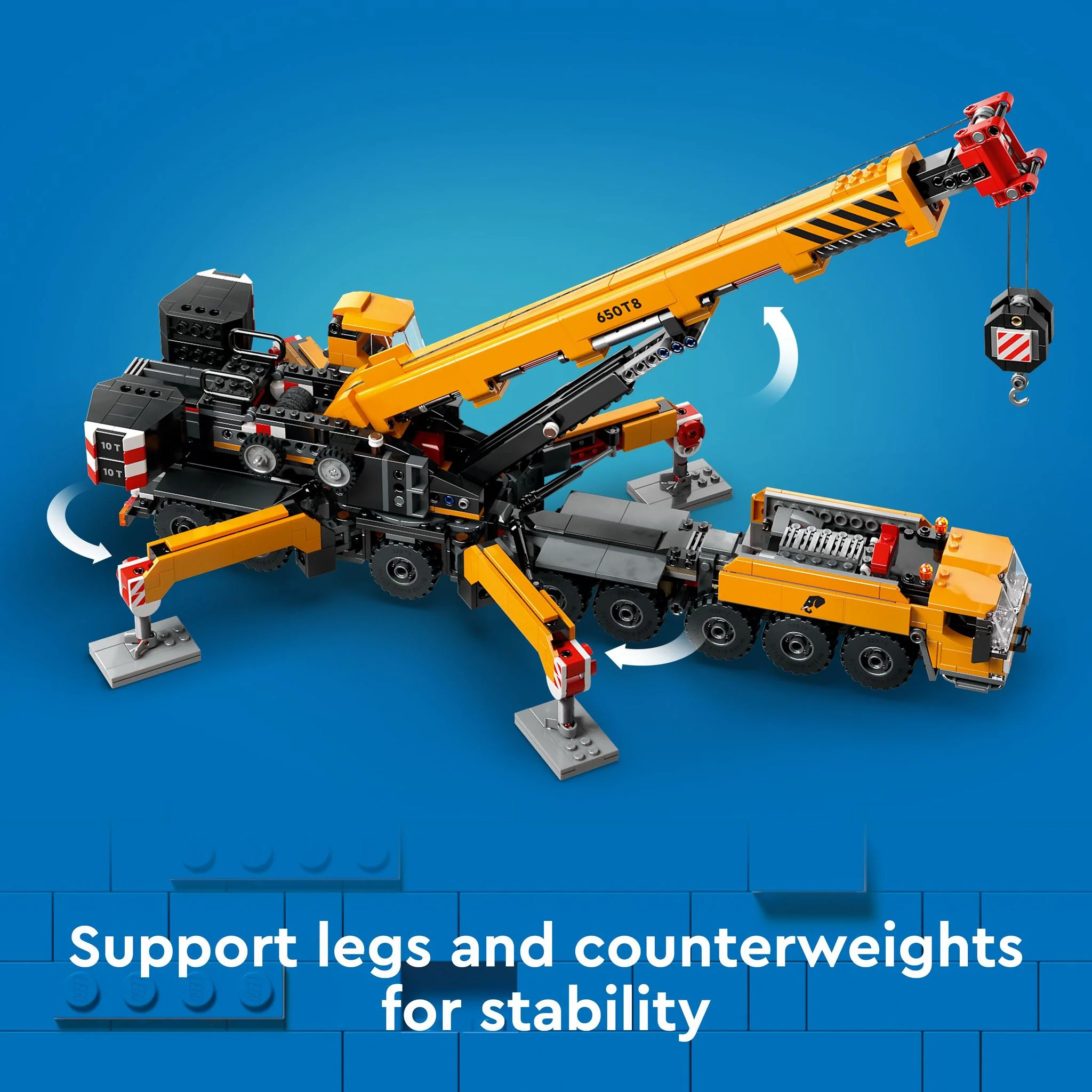 LEGO 60409 City Yellow Mobile Construction Crane