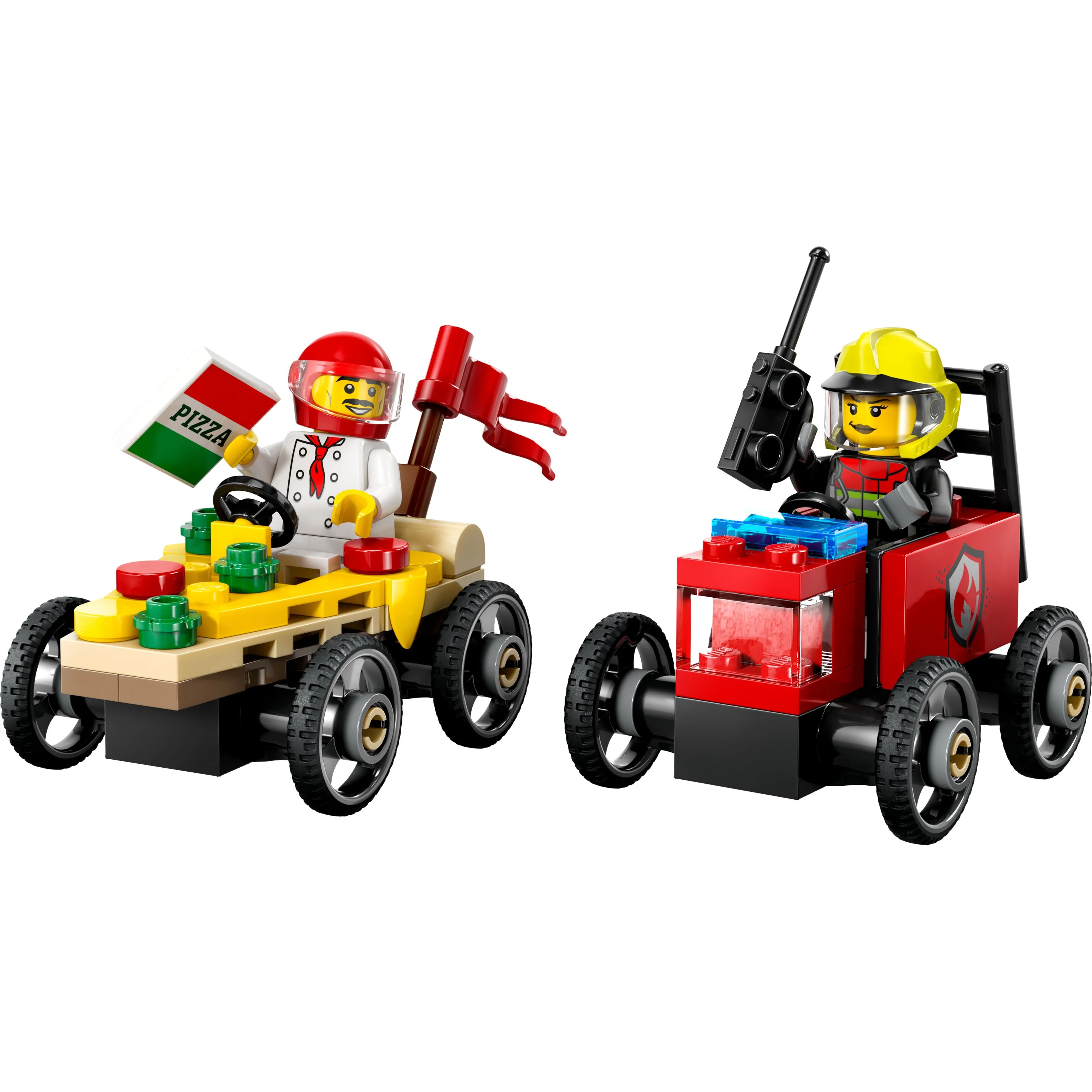 LEGO 60458 City Pizza vs. Fire Truck Race Car Pack