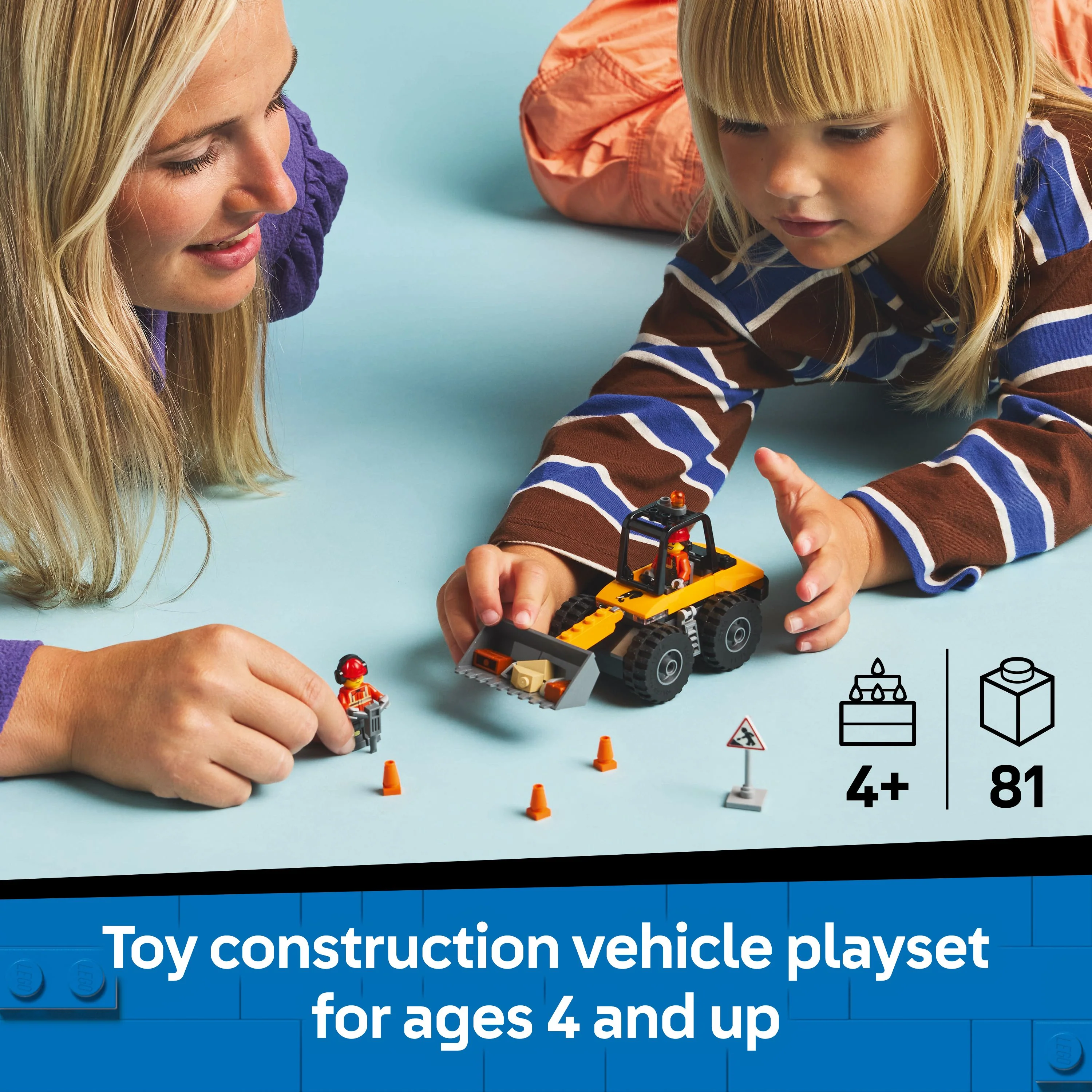 LEGO 60450 City Yellow Construction Wheel Loader
