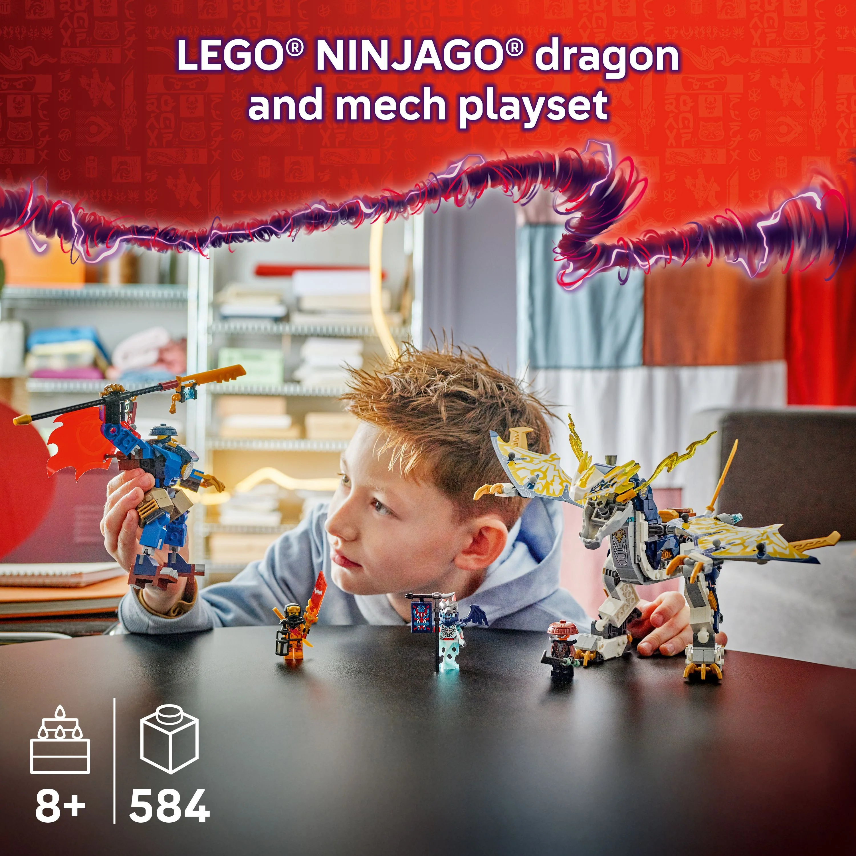 LEGO 71843 NINJAGO Rogue's Mech Dragon Rider