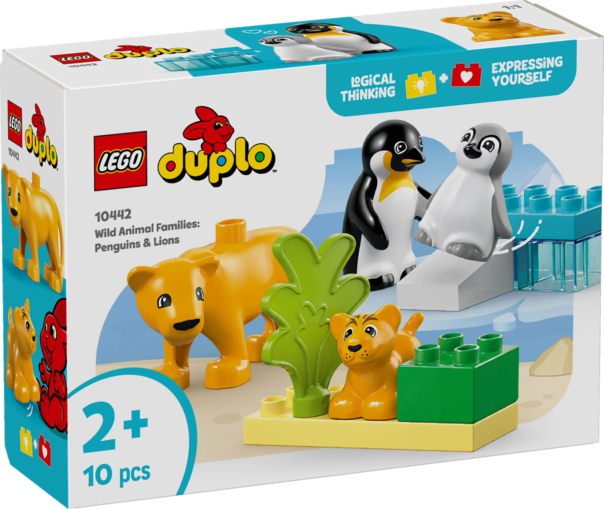 LEGO 10442 DUPLO Wild Animal Families: Penguins & Lions