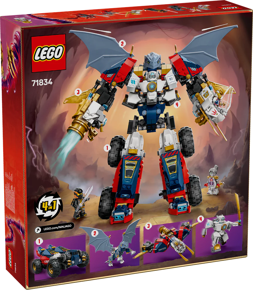 LEGO 71834 NINJAGO Zane's Ultra Combiner Mech