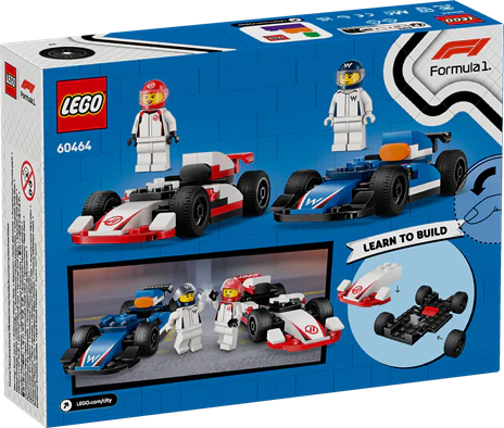 LEGO 60464 City F1 Williams Racing & Haas F1 Race Cars