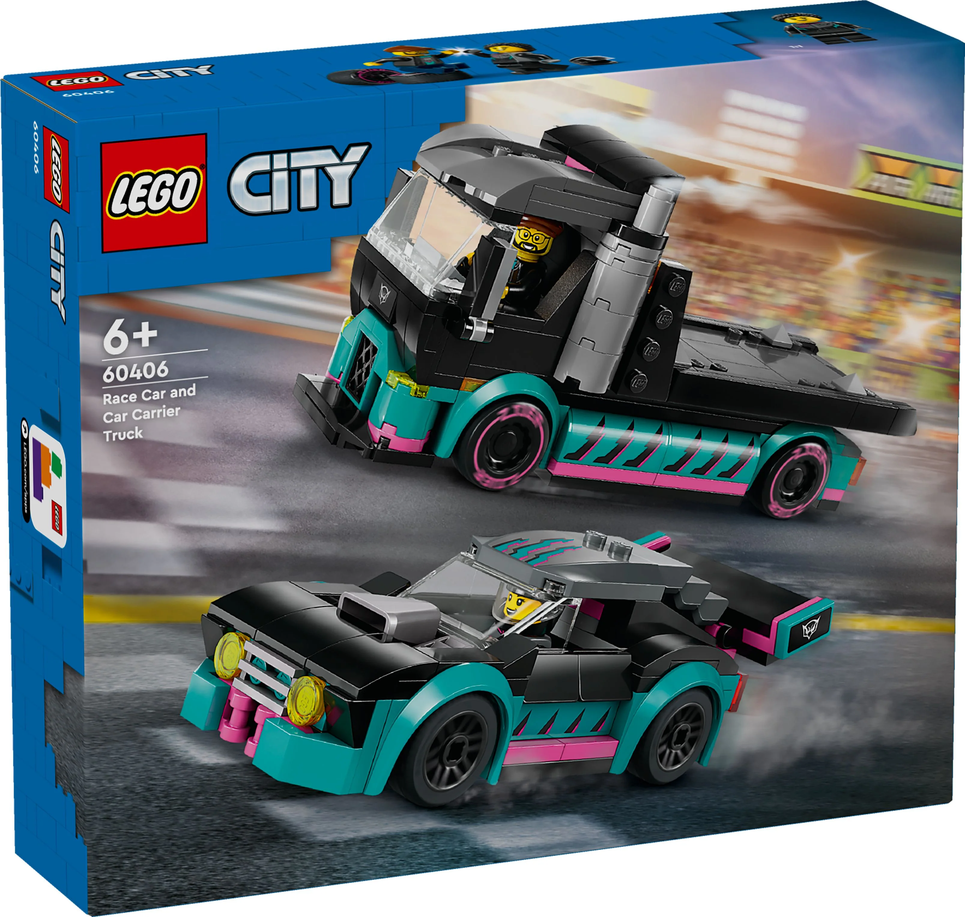 LEGO 60406 City Race Car And Car Carrier Truck