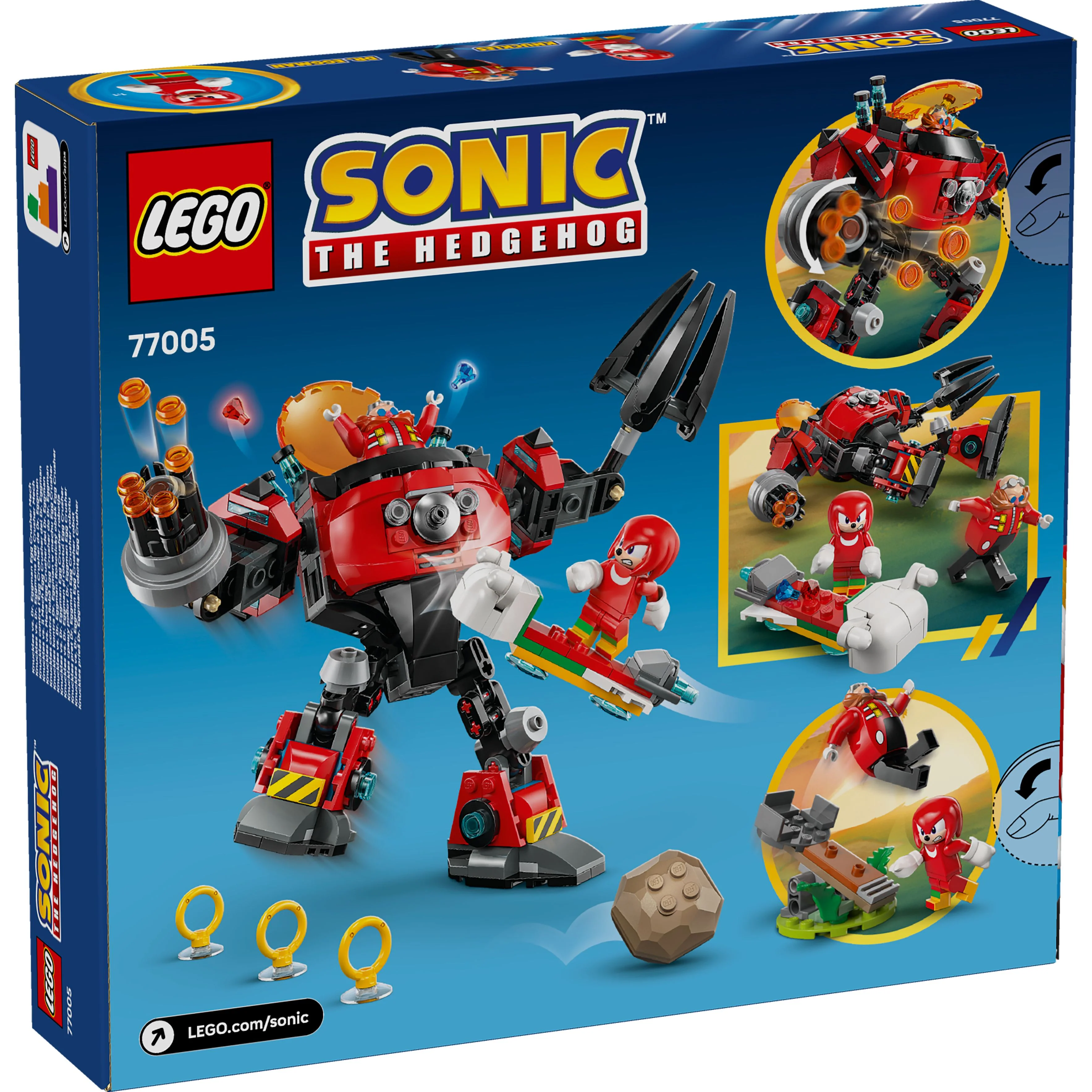 LEGO 77005 Sonic The Hedgehog Knuckles vs. Dr. Eggman Egg Crusher Mech