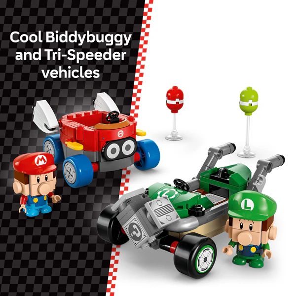 LEGO 72034 Super Mario Mario Kart – Baby Mario vs. Baby Luigi
