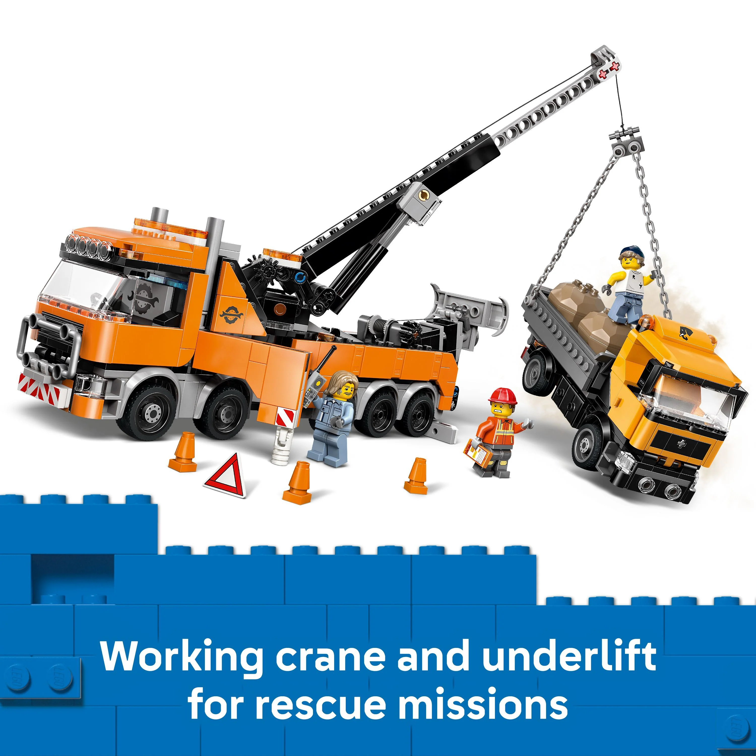 LEGO 60467 City Heavy-Duty Recovery Tow Truck with Crane