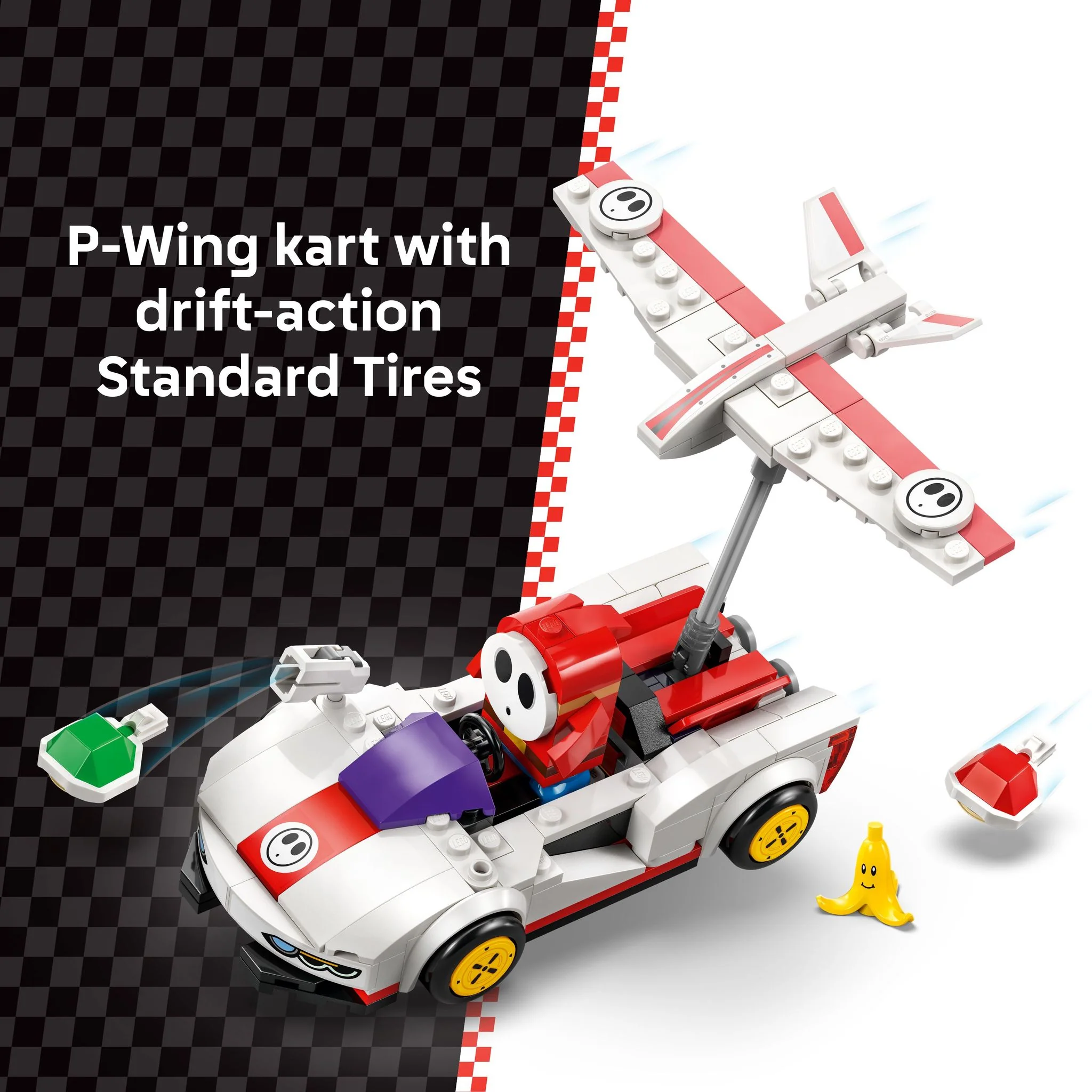LEGO 72045 Super Mario: Mario Kart – Shy Guy & P-Wing