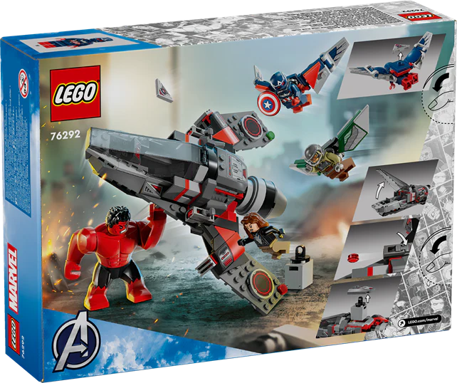 LEGO 76292 Super Heroes Captain America Vs. Red Hulk Battle