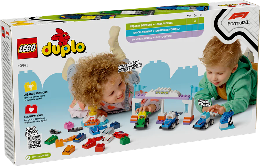 LEGO 10445 DUPLO F1 Team Race Cars & Drivers
