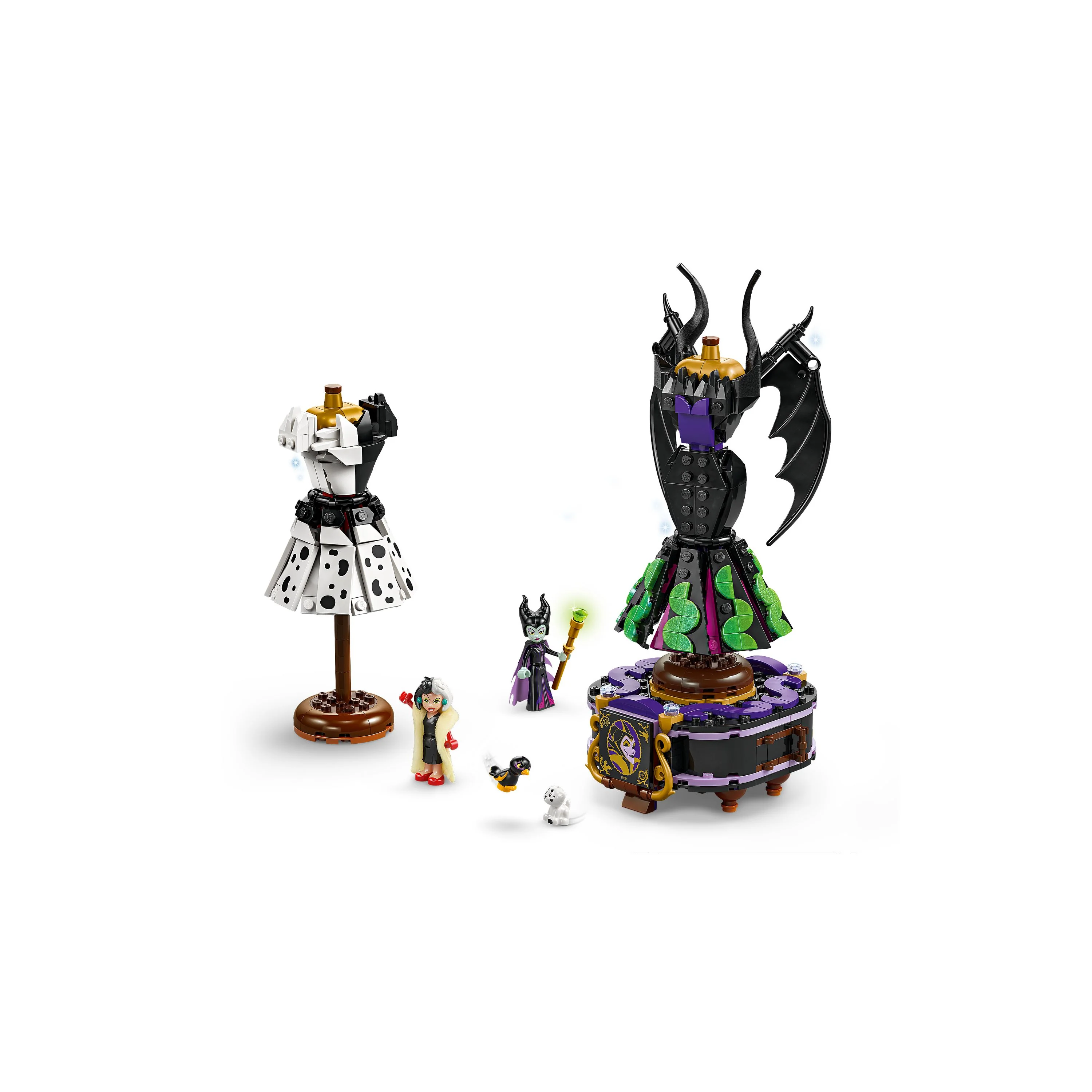 LEGO 43262 Disney Villains Maleficent's and Cruella De Vil's Dresses