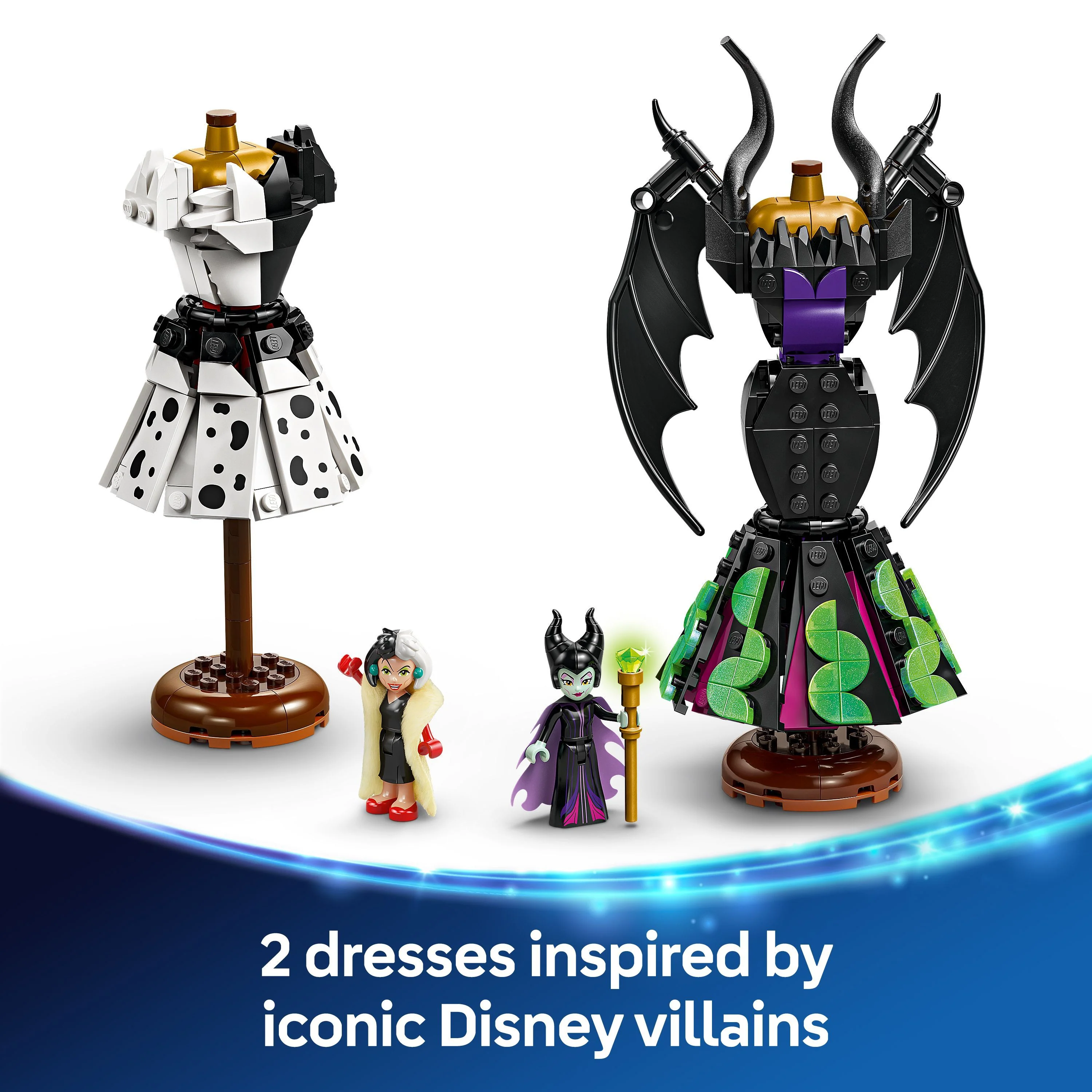 LEGO 43262 Disney Villains Maleficent's and Cruella De Vil's Dresses