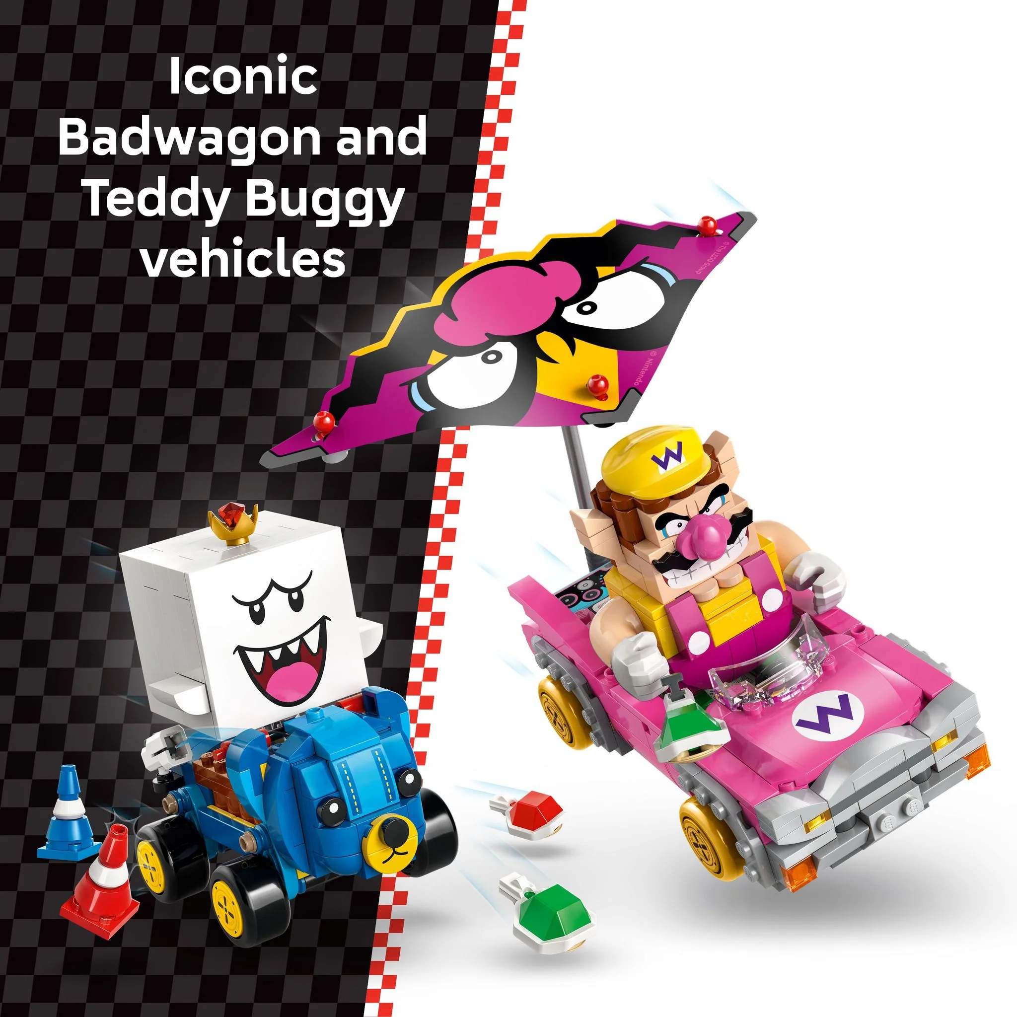 LEGO 72038 Super Mario: Mario Kart – Wario & King Boo