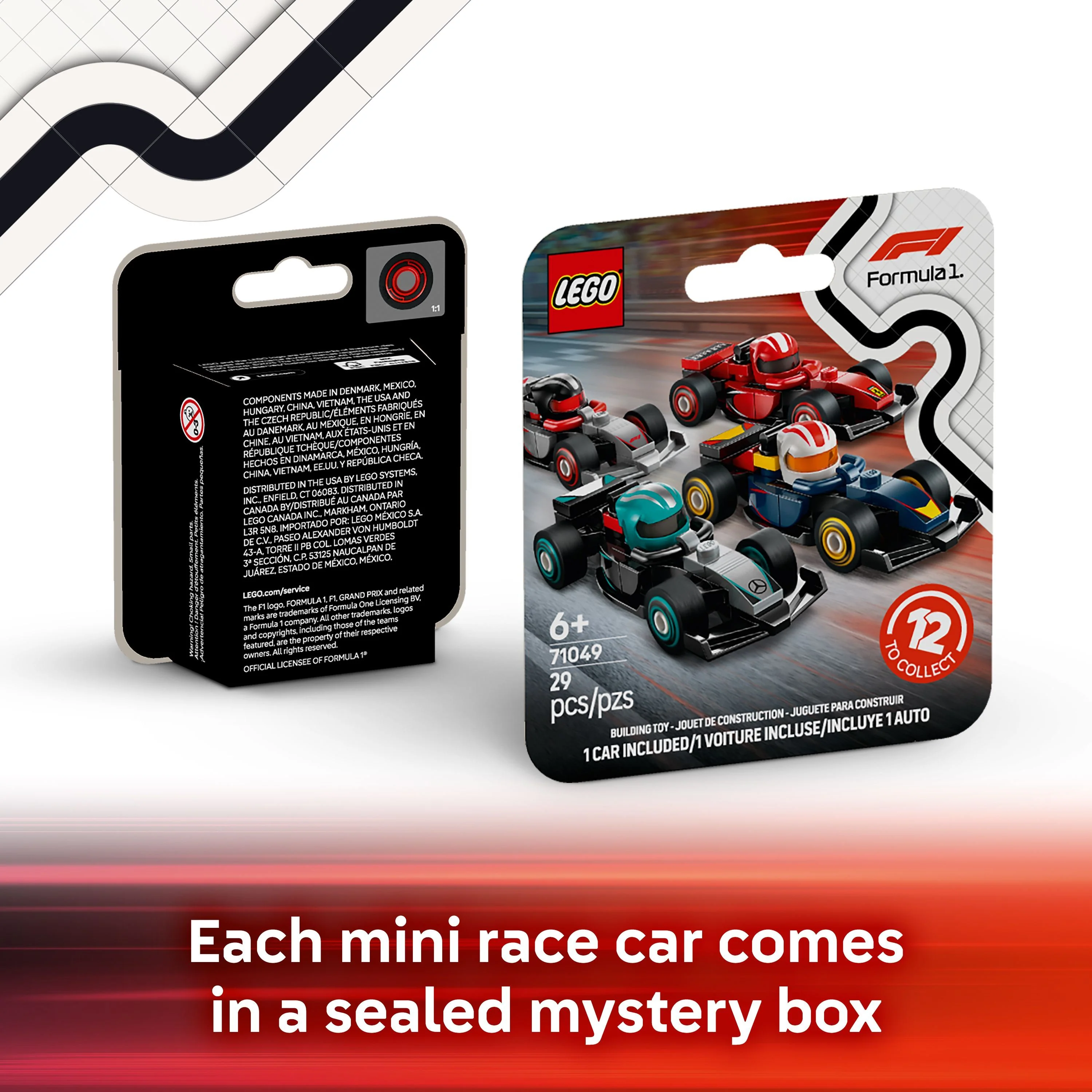 LEGO 71049 F1 Collectible Race Cars