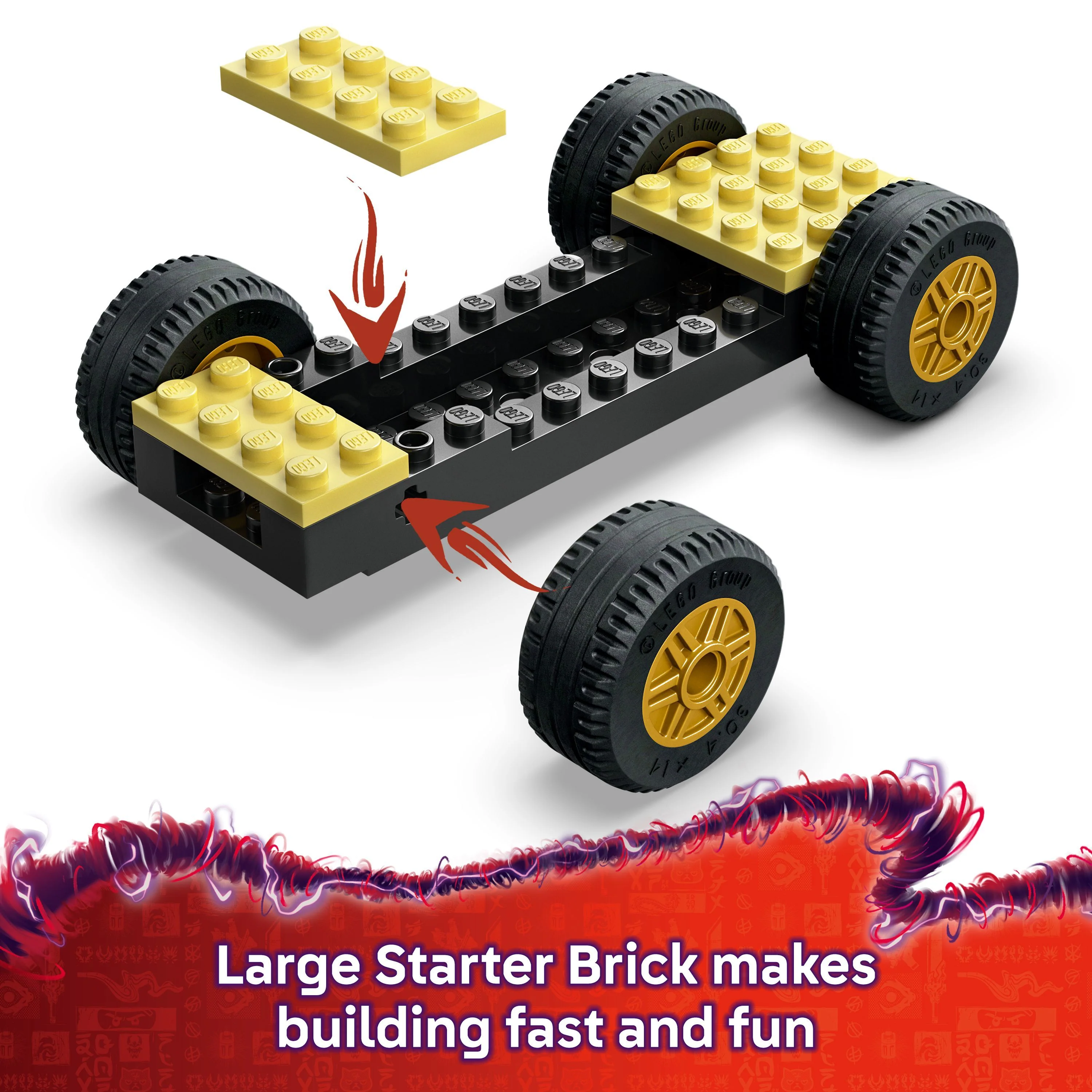 LEGO 71840 NINJAGO Rogue vs. Drix Race Car Duel