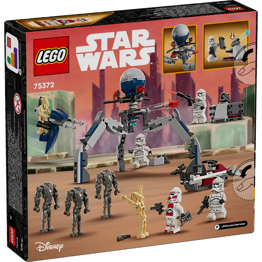LEGO 75372 Star Wars Clone Trooper & Battle Droid Battle Pack