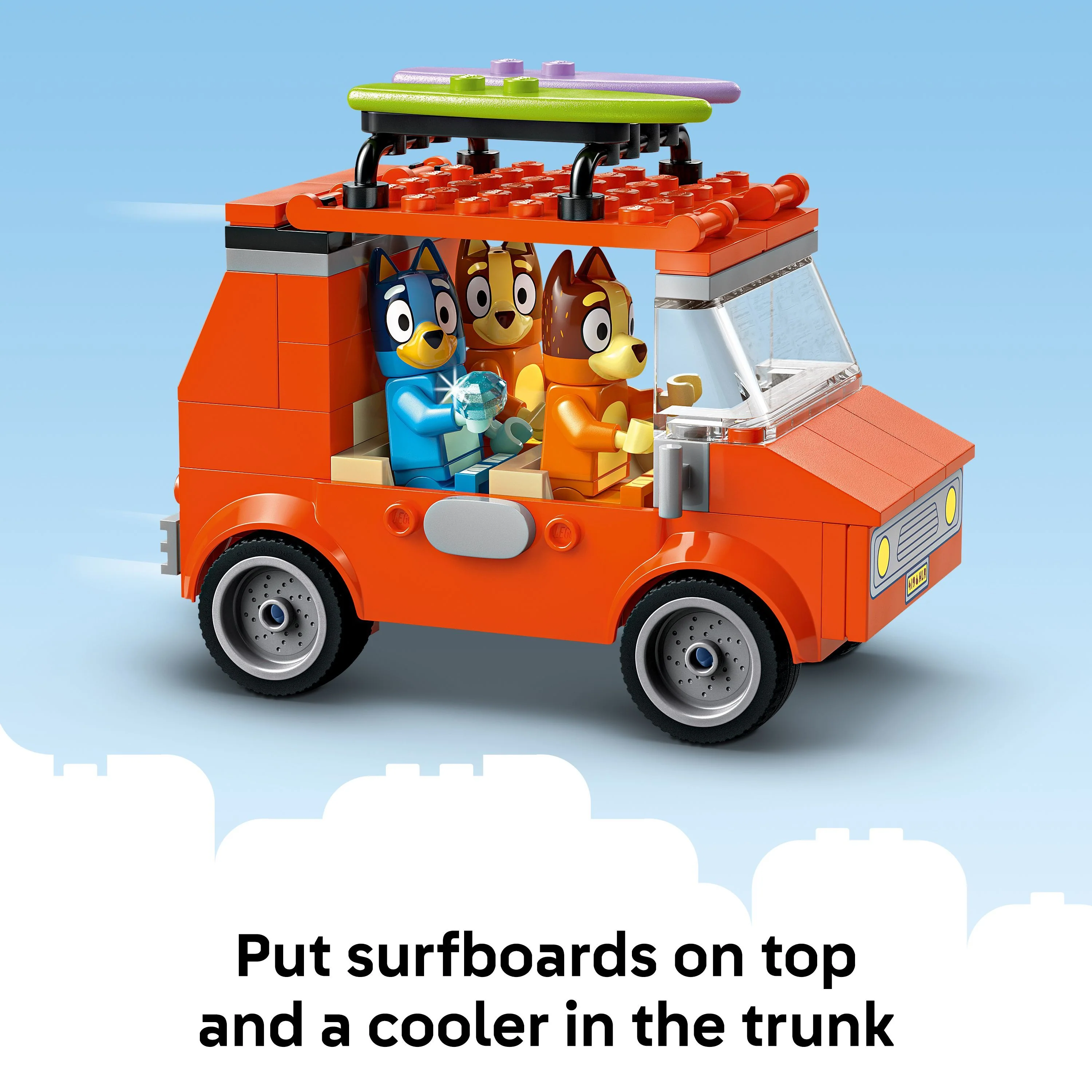 LEGO 11202 Bluey: Bluey's Beach & Family Car Trip