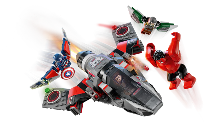 LEGO 76292 Super Heroes Captain America Vs. Red Hulk Battle