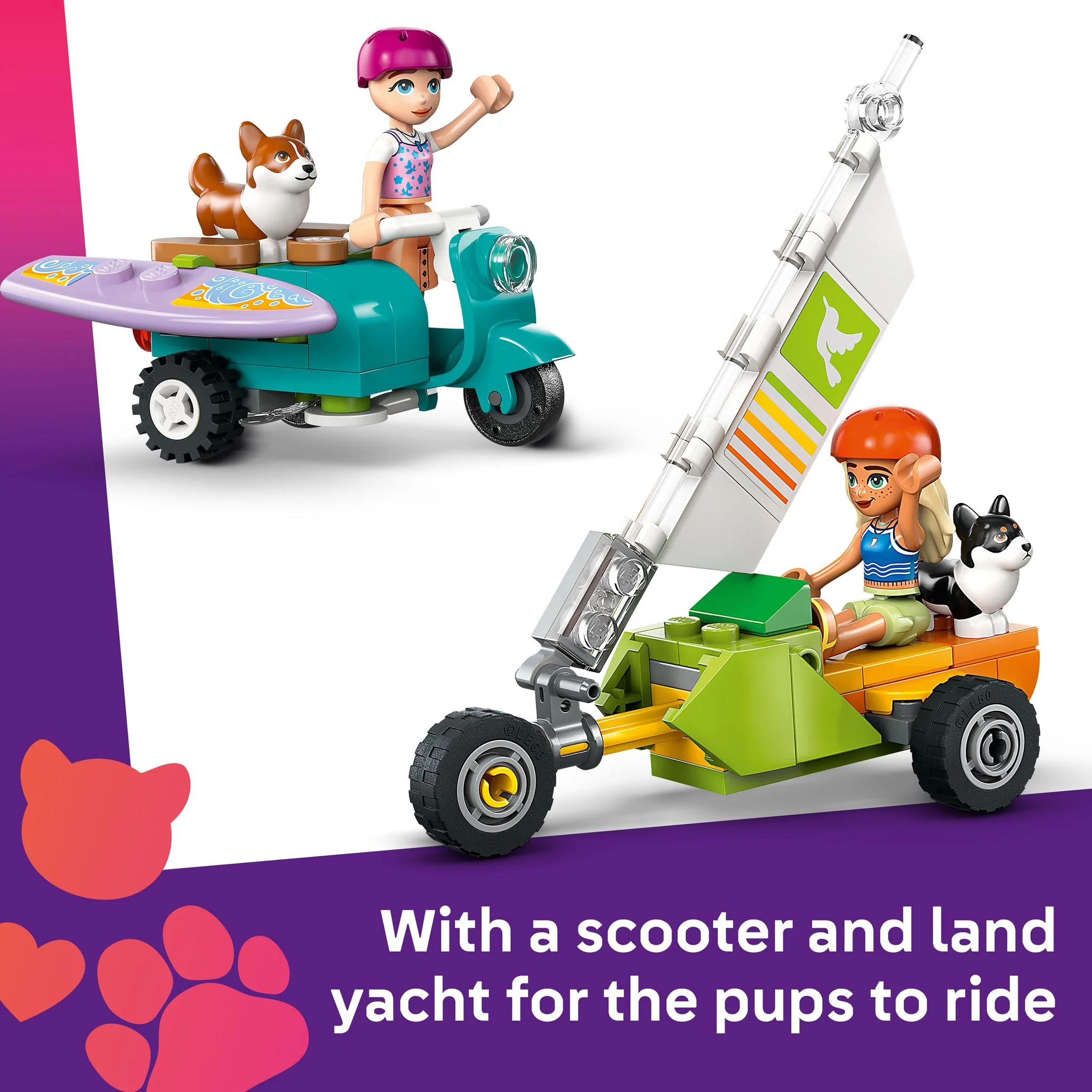 LEGO 42641 Friends Surfing Dogs and Scooter Adventure