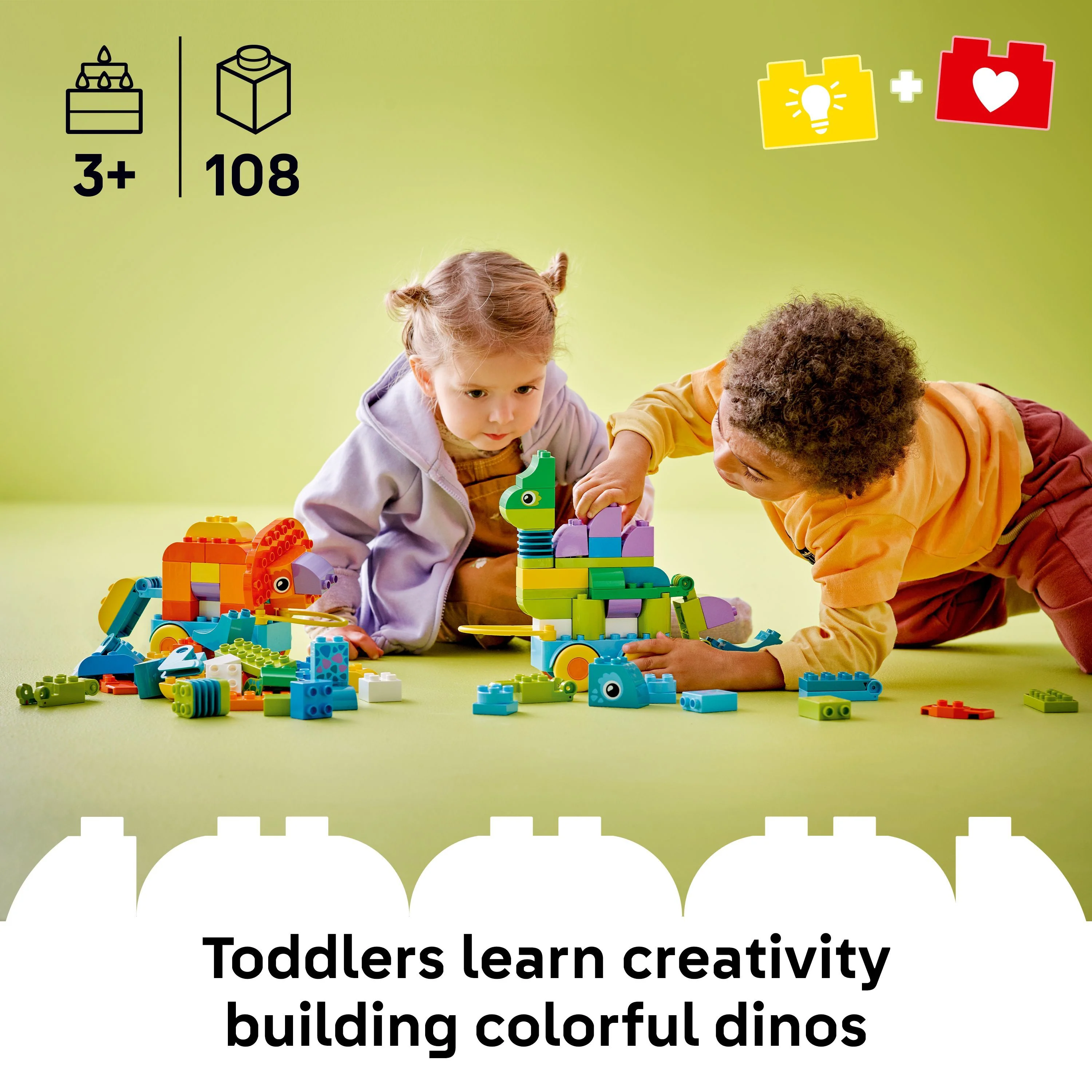 LEGO 10451 DUPLO Town 3in1 Dinosaurs on Wheels