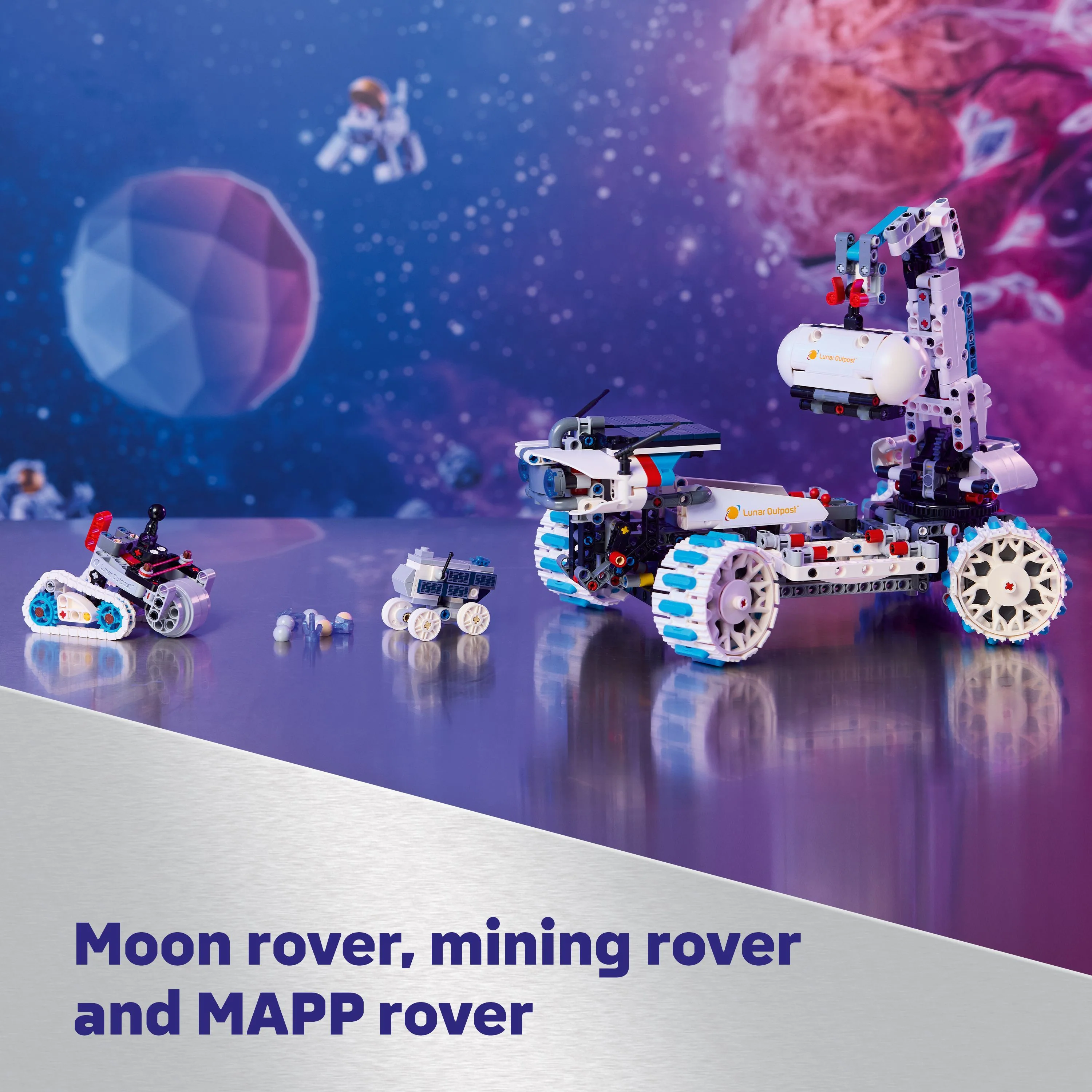 LEGO 42211 Technic Lunar Outpost Moon Rover Space Vehicle