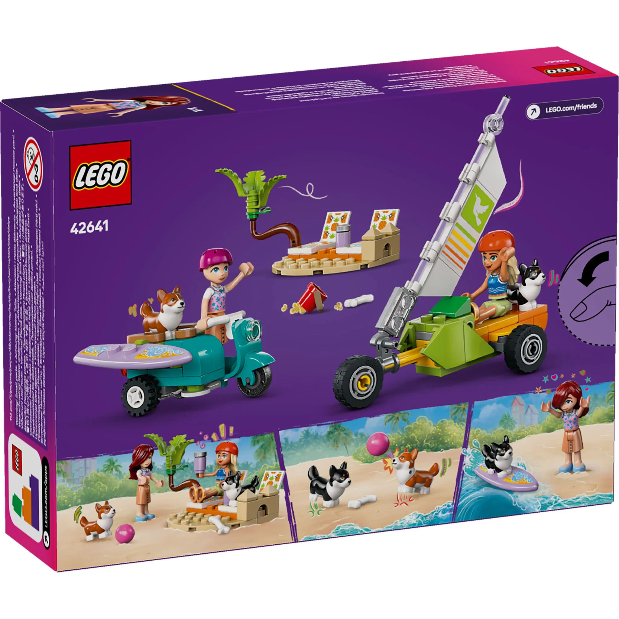 LEGO 42641 Friends Surfing Dogs and Scooter Adventure