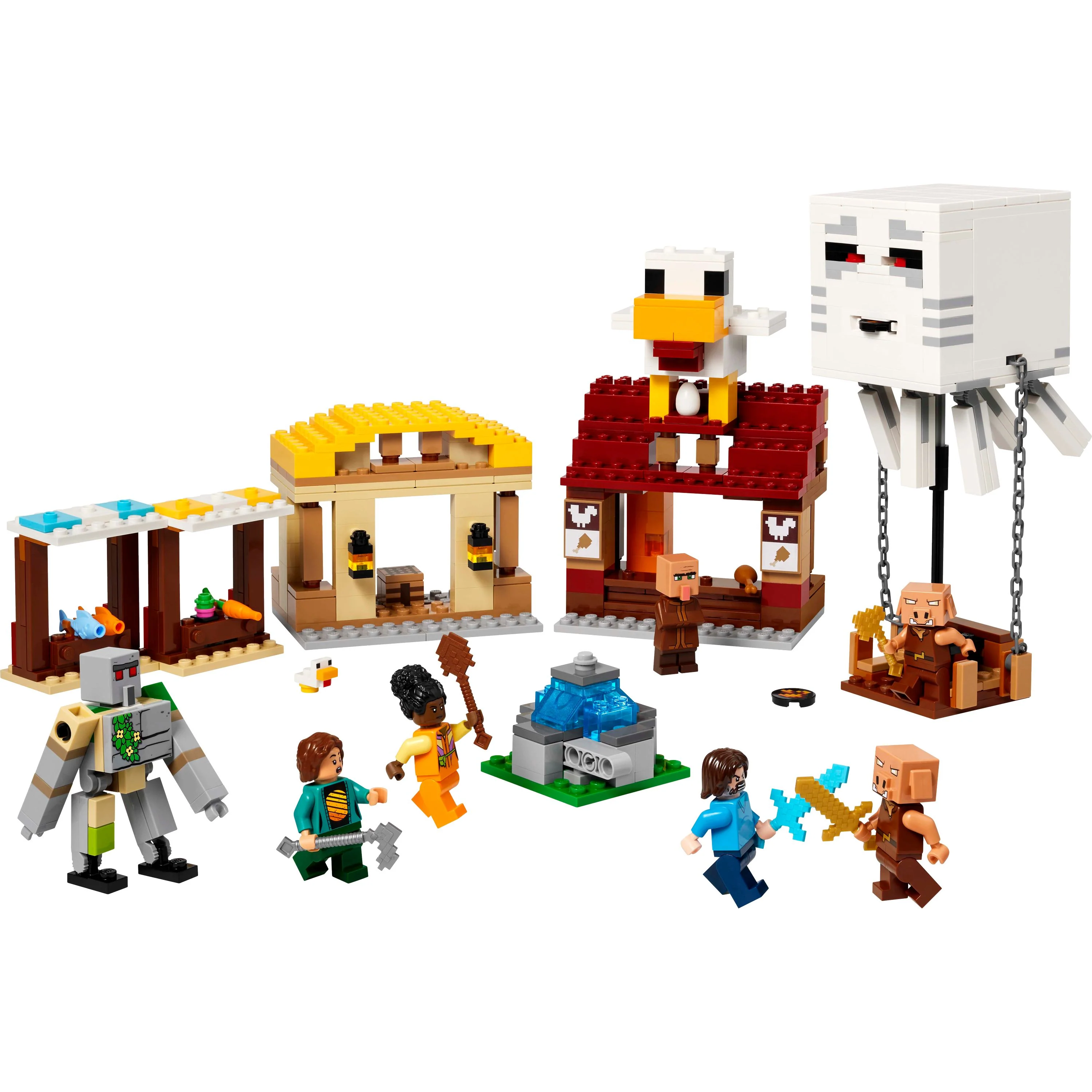 LEGO 21273 Minecraft The Ghast Balloon Village Attack