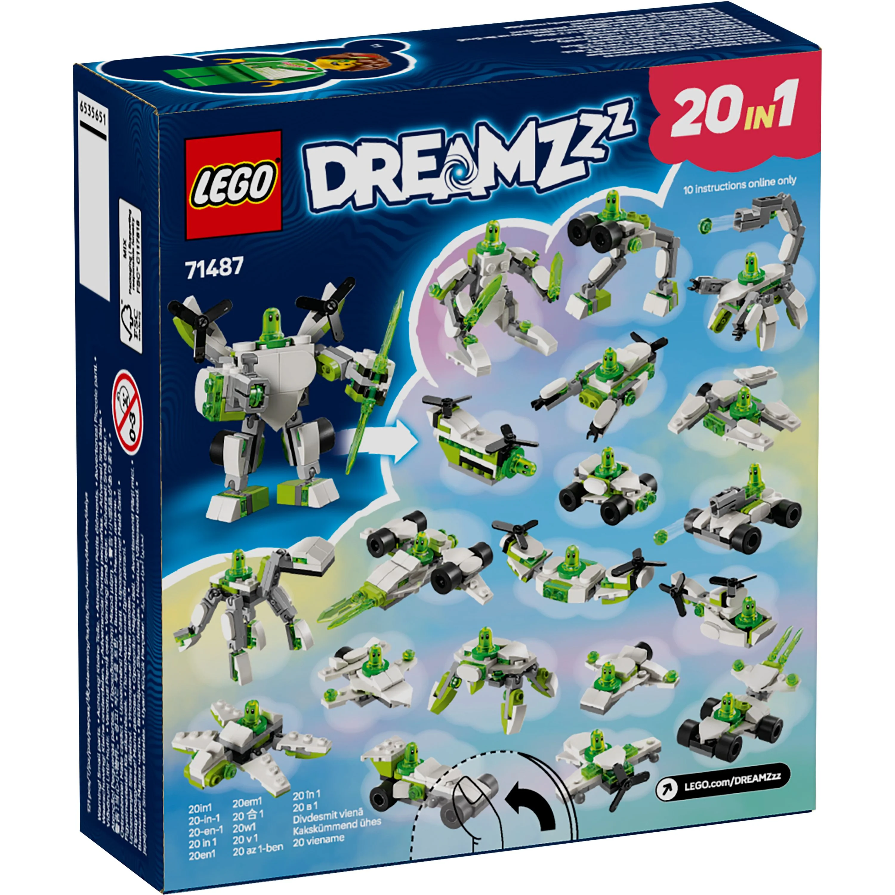 LEGO 71487 DREAMZzz Z-Blob's Robot and Vehicle Adventures
