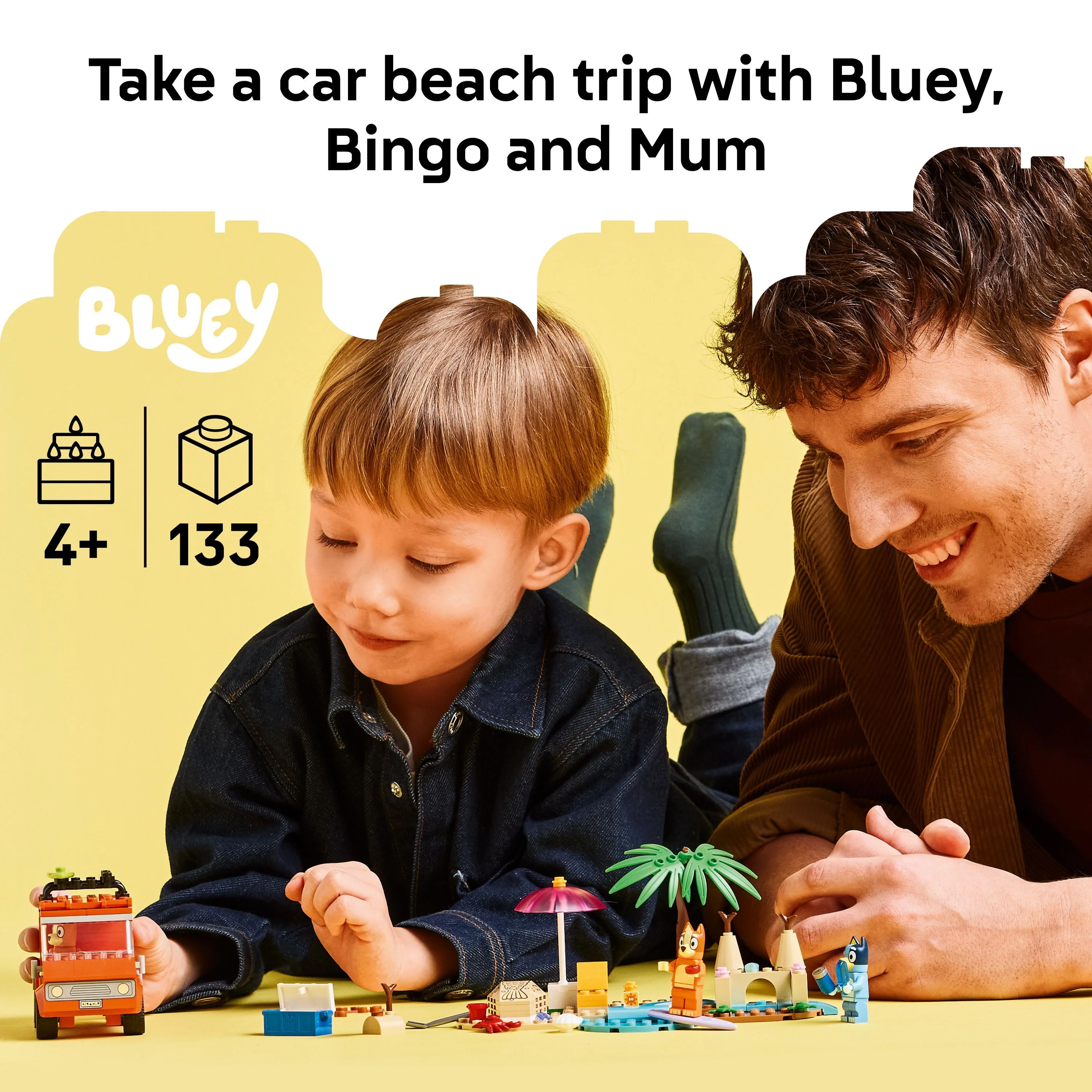 LEGO 11202 Bluey: Bluey's Beach & Family Car Trip